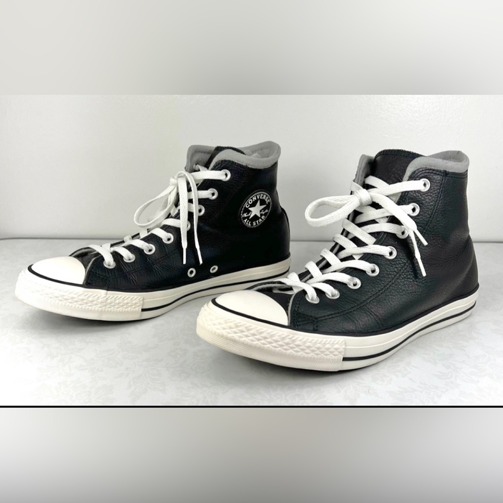 Converse Chuck Taylor Fleece Lined All-Star High Top Sneakers Size 10 Black